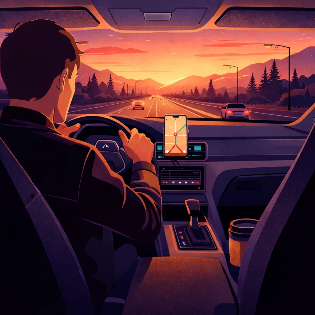 Professional driver with luxury car